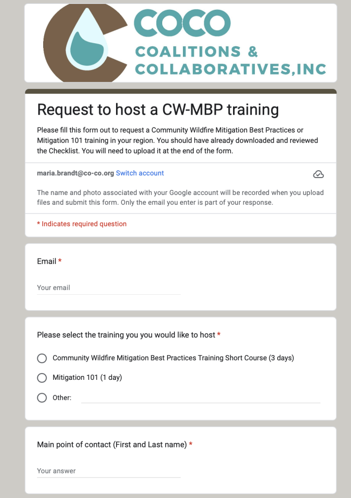 Request a Course – Coalitions & Collaboratives